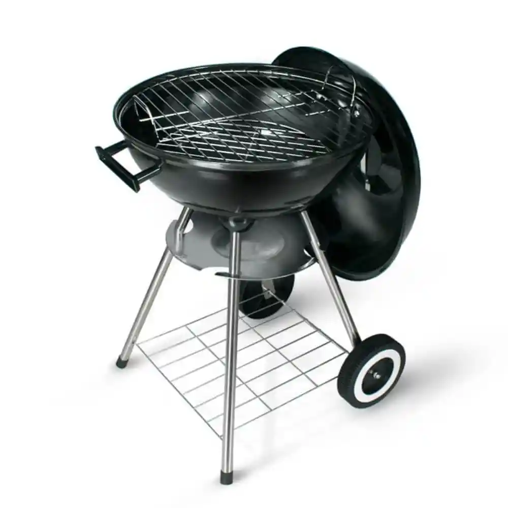  Asador De Carbon Bbq  Portable Con Ruedas  Home Elements  