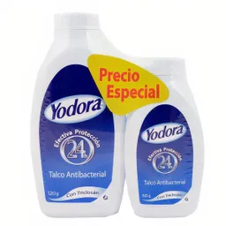 Yodora Pack de Talco Antibacterial