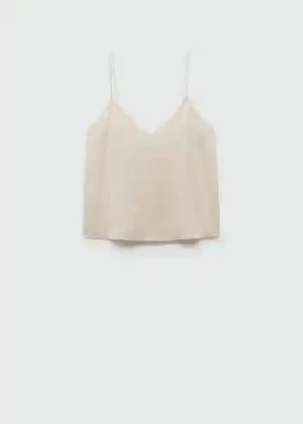 Top Rachy Off White Talla XS Mujer Mango