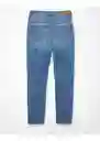 Jean Mom Azul Talla 4 Regular Mujer American Eagle