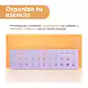 Organizador Plástico Apilable M Serie Púrpura Miniso