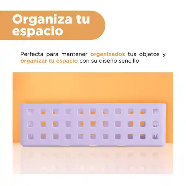 Organizador Plástico Apilable M Serie Púrpura Miniso
