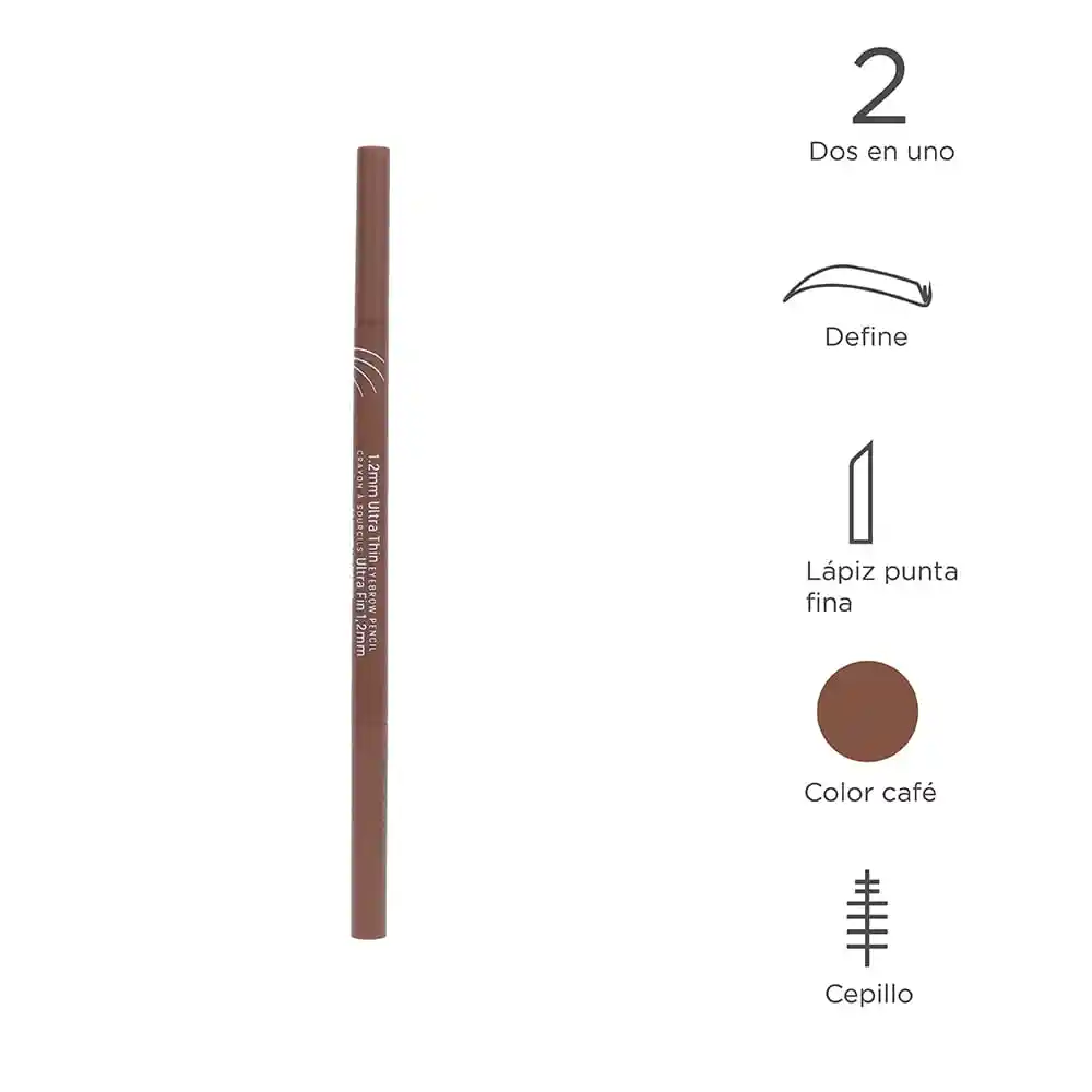 Lápiz Delineador Para Cejas Ultra Delgado Café 1 03 2 mm Miniso