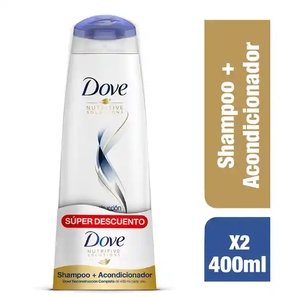 Dove Shampoo y Acondicionador Reconstrucción Completa
