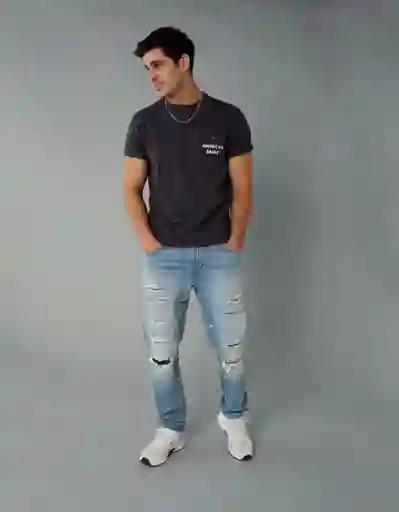 Camiseta Hombre Negro Talla: MEDIUM 4426167 American Eagle