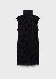 Vestido Wine Negro Talla M Mujer Mango