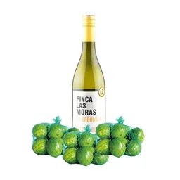 Combo Finca Las Moras Vino Blanco Chardonnay + Limón Tahití