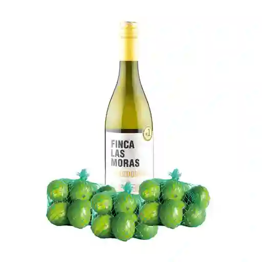 Combo Finca Las Moras Vino Blanco Chardonnay + Limón Tahití