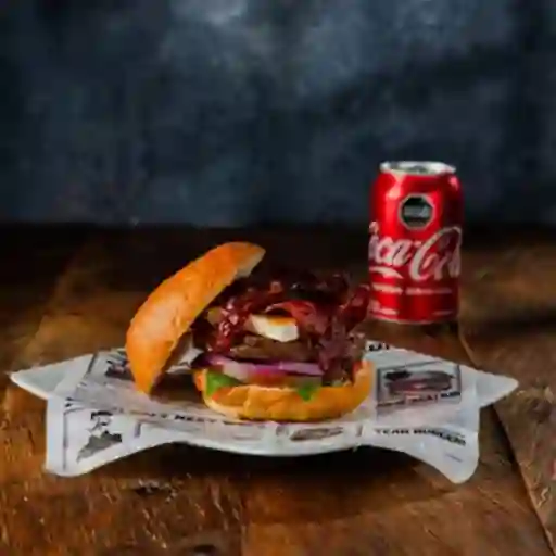 Burger chester new york+ coca cola