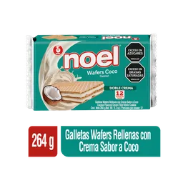 Noel galleta wafers coco x 264 gramos
