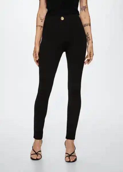 Leggings Blasa Negro Talla 28 Mujer Mango