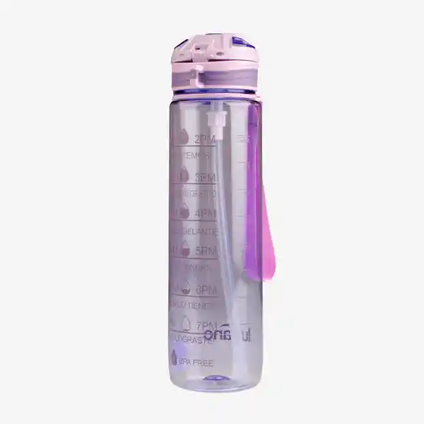 Lugano Botella Peak Morado Plástico 1000 mL Db-8260