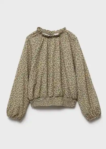 Camiseta Floriset Verde Talla 10 Niñas Mango