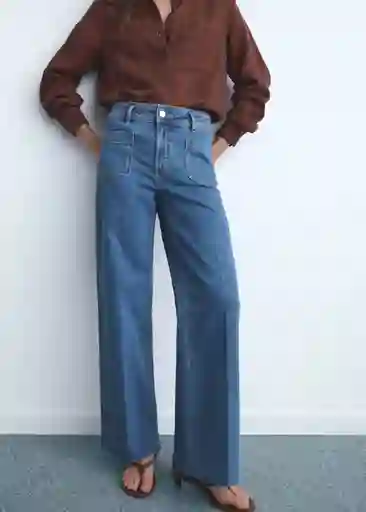 Jean Jessie Tejano Medio Talla 32 Mujer Mango