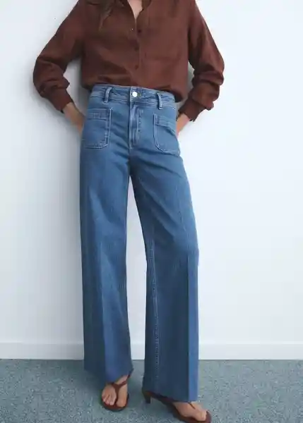 Jean Jessie Tejano Medio Talla 32 Mujer Mango