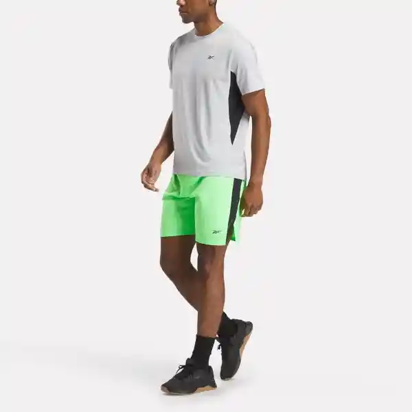 Reebok Camiseta Para Entrenamiento Hombre Gris Talla S