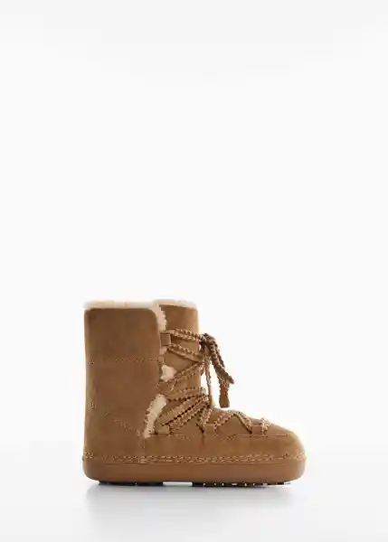 Botas Skete Tabaco Talla 38 Mujer Mango