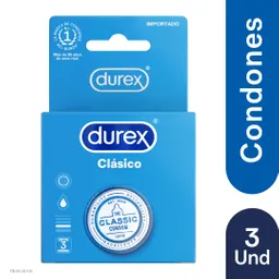 Durex Condón Clasico x 3 und