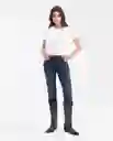 Jean Cosmo Femenino Azul Clásico Oscuro Talla 6 Chevignon