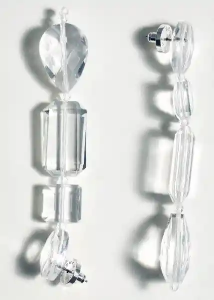 Pendientes Vidre Hielo Talla 99 Mujer Mango