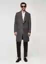 Abrigo Gala Gris Talla M Hombre Mango