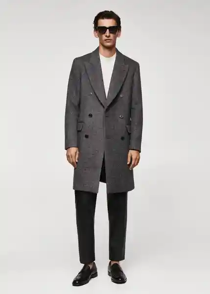 Abrigo Gala Gris Talla M Hombre Mango
