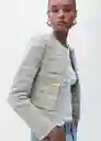 Chaqueta Salt Celeste Talla S Mujer Mango