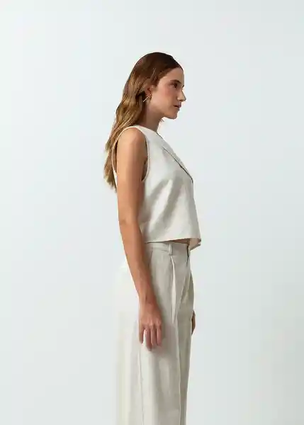 Camisa Laura Mujer Crudo Abedul Claro Talla M 512G398 Naf Naf