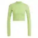 Adidas Camiseta Hiit Hr ls T Para Mujer Verde Talla L