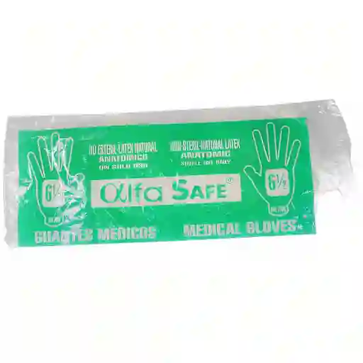 Alfa Safe Guantes Médicos Talla 6 1/2