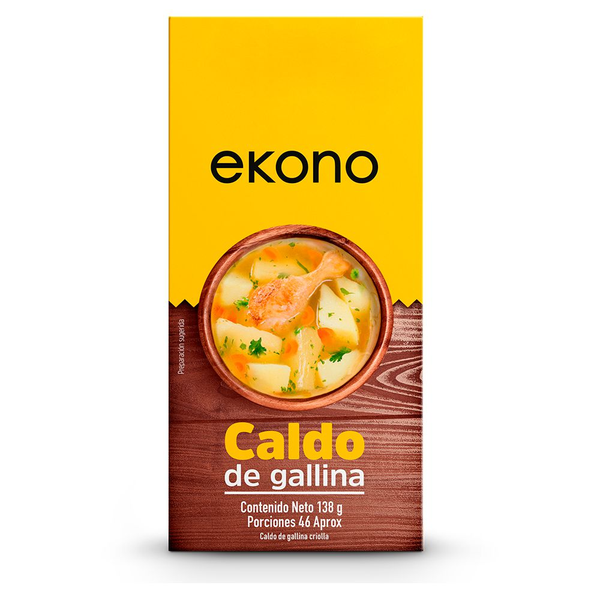Caldo De Gallina 8 Cubos Ekono 138 g