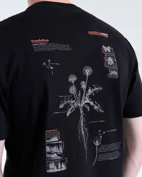 Camiseta Hombre Negro Talla L 849G001_NEG194004 Americanino