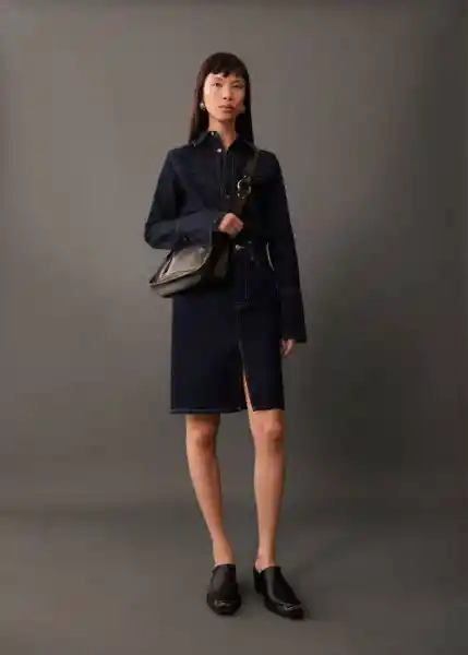 Falda Olivia Tejano Soft Talla XL Mujer Mango