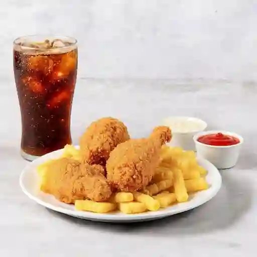 Combo Pollo Broaster Entero Bebida de 1.5 Lt