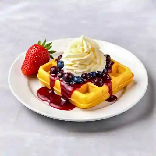 Wafles de frutos rojos