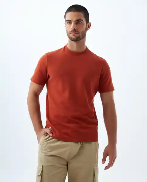 Camiseta Hombre Naranjado Talla S 849f005 Americanino