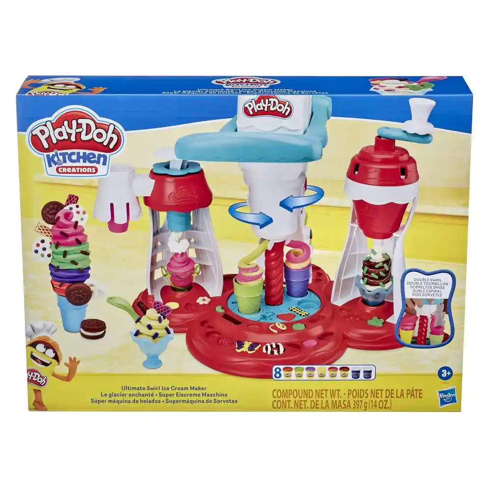 Super Play-Doh Set Para Moldear Máquina De Helados