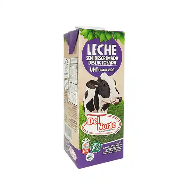 Del Norte Leche Semidescremada Deslactosada