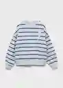 Buzo Sudadera Rayo Azul Talla 14 Niña Mango