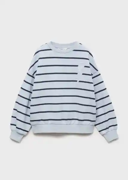 Buzo Sudadera Rayo Azul Talla 14 Niña Mango