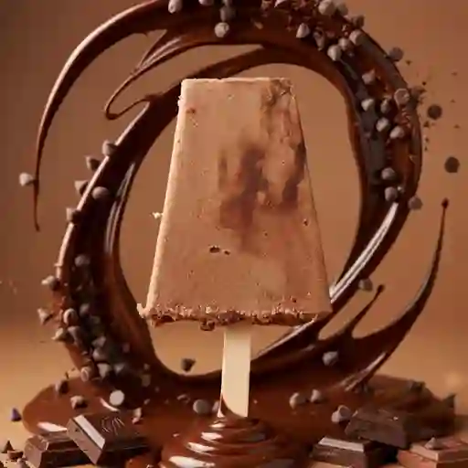 Helado de chocolate