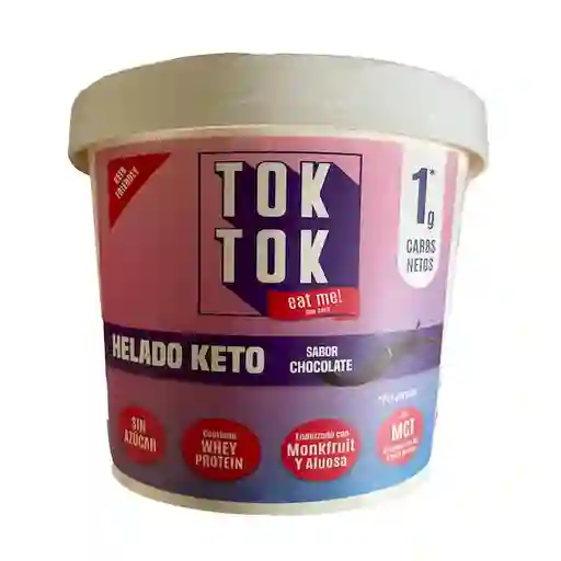 Tok Tok Helado Keto Chocolate Sin Azúcar