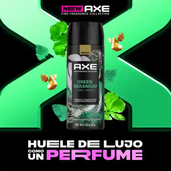 Desodorante Axe Aerosol Bodyspray Green Geranium 150 mL
