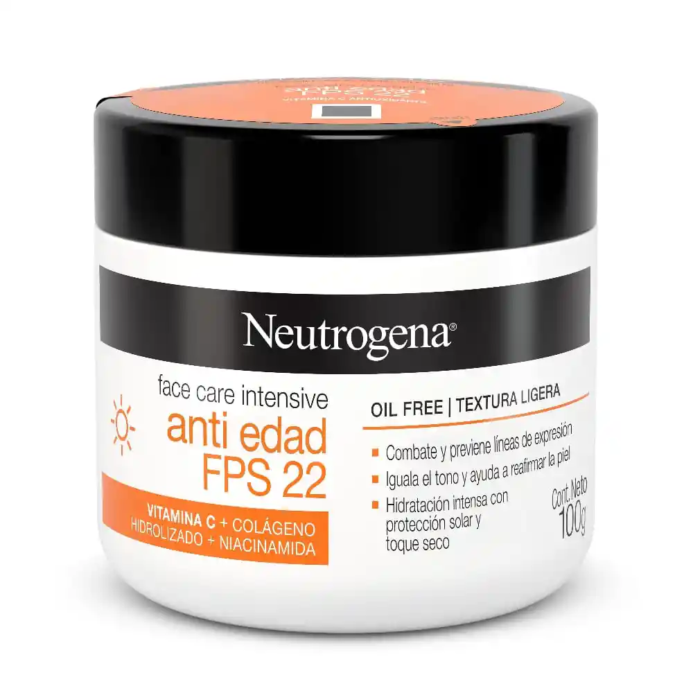 Neutrogena Crema Facial Intensiva Anti-Edad FPS 22
