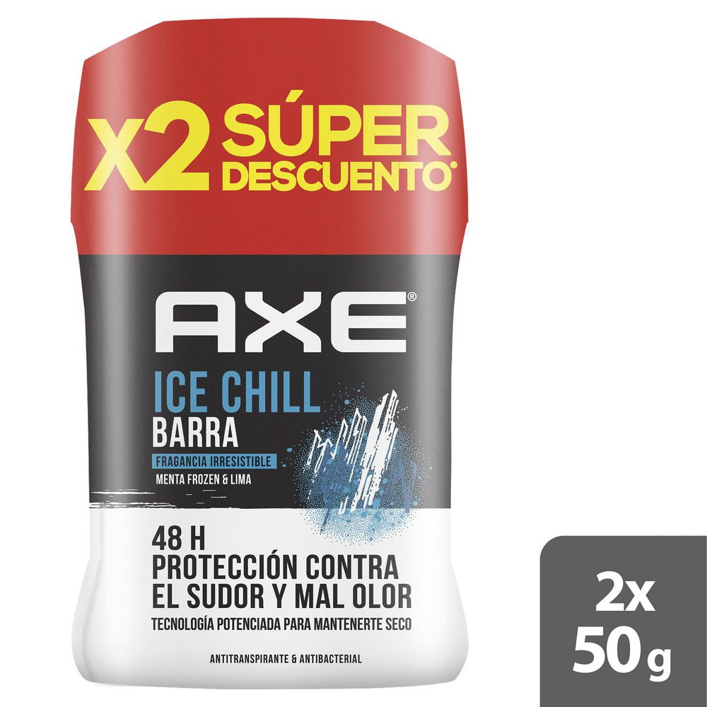 Axe Antitranspirante en Barra Ice Chill 2 x 50 g