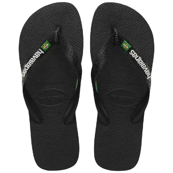 Sandalias Brasil Logo Negro/Negro Talla 44 4110850 Havaianas