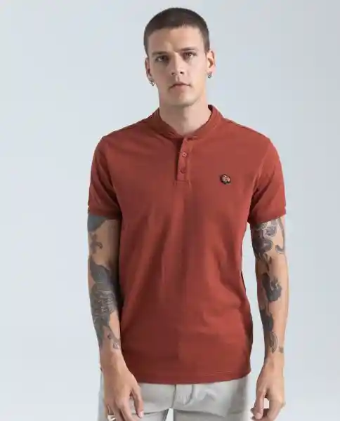 Camiseta Hombre Naranja Talla M 800D005 Americanino