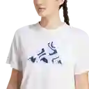 Adidas Camiseta Manga Corta Run it Bl Tee W Mujer Blanco Talla L
