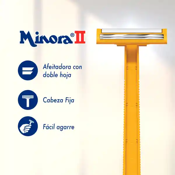 Minora II Máquina para Afeitar Desechable Plus