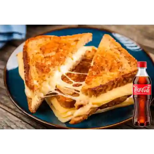 Combo Sándwich Doble Queso + Coca Cola Original 400 ml